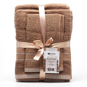 Alternative view of Σετ 3τμχ πετσέτες μπάνιου Crochet.